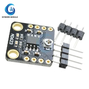 

AD623 Integrated Single Supply Instrumentation Amplifier Board Low Power Consumption 3V-12V Wide Input Rail to Rail Output Swing