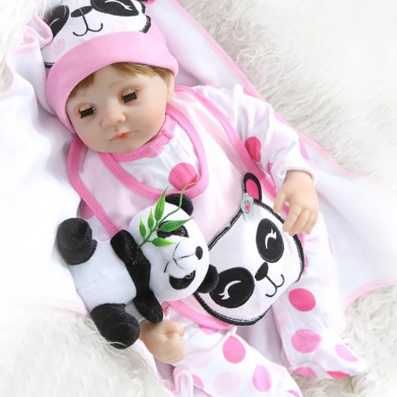 55 см мигает девочка кукла новорожденных мягкий силиконовый bebe reborn Детские