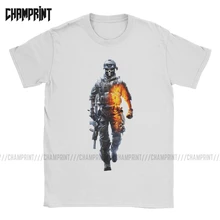 Camiseta de campo de batalla de algodón 100% para hombre Camiseta Vintage cuello redondo guerra Bf1 tirador para V videojuego camisetas de manga corta ropa de verano