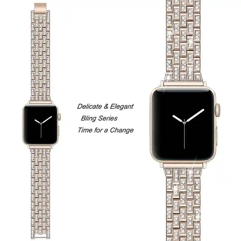 Ремешок для Apple Watch Series 4 3 2 1 сменный Браслет из нержавеющей стали ремешок для Apple iWatch 38 мм 42 мм 40 мм 44 мм