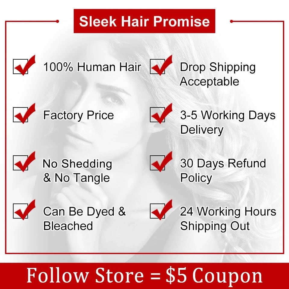 Sleek Brazilian Body Wave Hair Bundles Remy 8 to 36 Inches 100% Natural Black Human Hair Extensions For Black Women images - 6