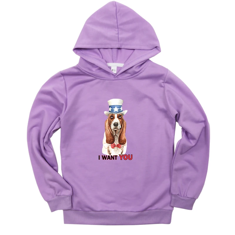 New Dog Print Boys Girls Hoodies Black Gray Red Sweatshirt Toddler Baby Hooded Casual Streetwear Children Autumn Clothing - Цвет: Hoodies 15