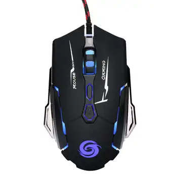 

K1015 Usb Wired Mouse 7 Buttons 4 Colors Led 4000 Dpi Adjustable Optical Gaming Mouse Gamer Professional Gaming Mouse Mice Wired