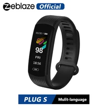 Zeblaze PLUG S умный Браслет 0,9" ips цветной экран непрерывный сердечный ритм здоровье фитнес-трекер умный Браслет напоминание о звонках