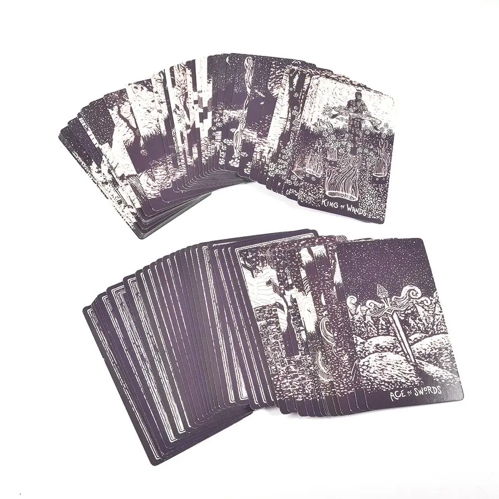 79 Pcs Light Visions Tarot Deck Tarot Cards Game Gift For Family Party Playing Card Entertainment Board Table Games Gifts