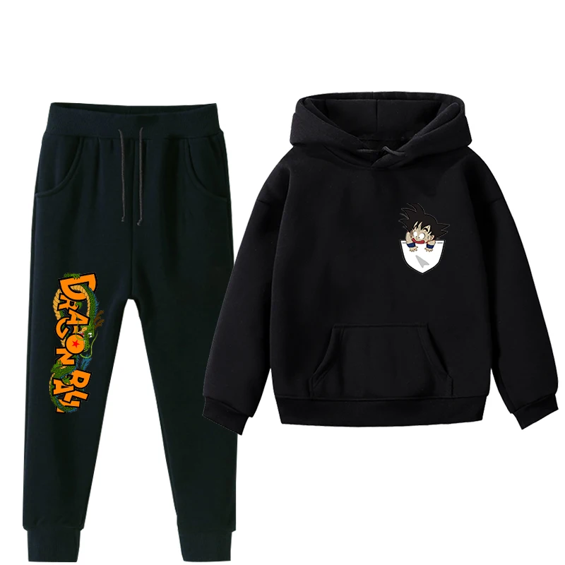 

Children Dragon Ball Autumn Winter Toddler Boys Clothes Set Hoodie+Pants 2pcs Outfit Kids Clothes Suit for Boys Clothing Sets