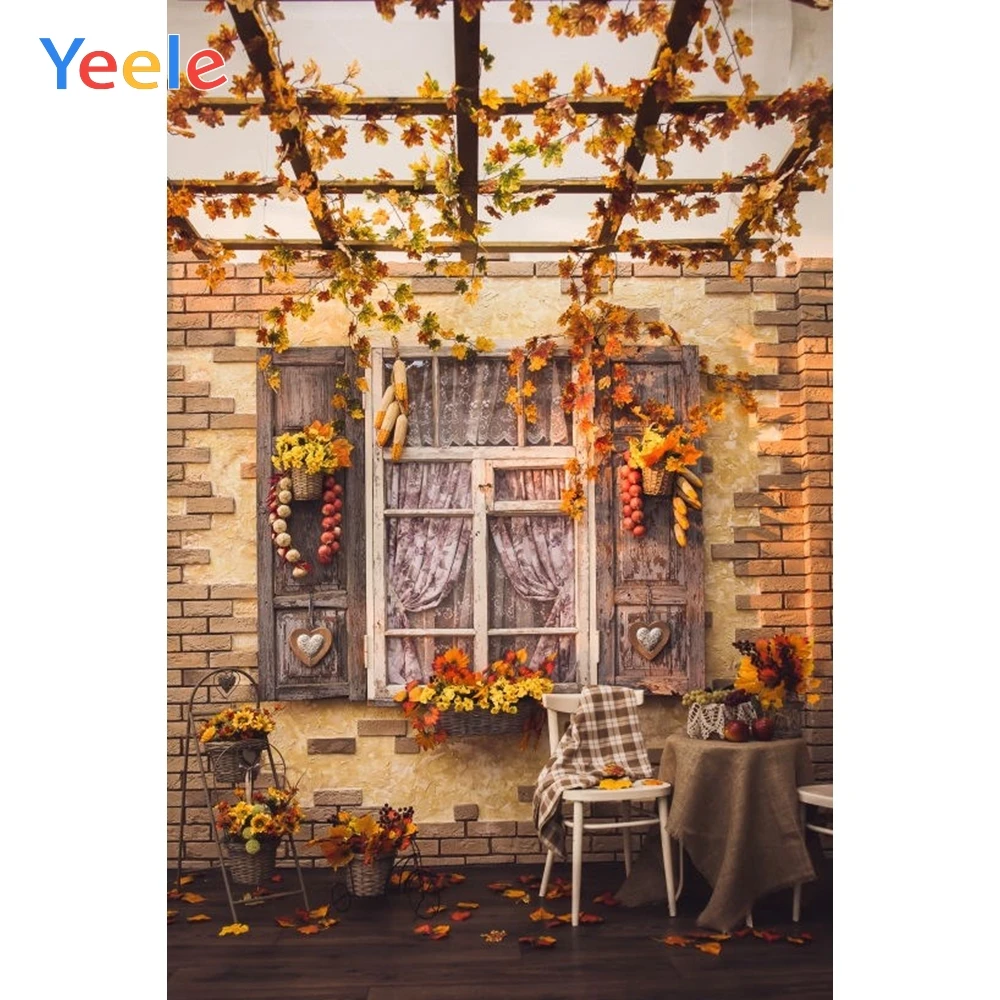 Yeele Autumn Farm Backdrop Countryside Harvest Yard Baby Shower Children Birthday Background Photo studio Photocall Photophone |
