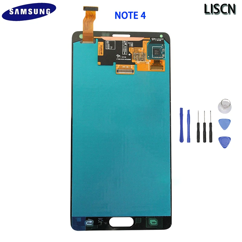 

100% Test Original For Sam sung Gal axy Note 4 N910 N910C N910A N910F N910H LCD Dispaly Touch Screen Digitizer Replacement Parts