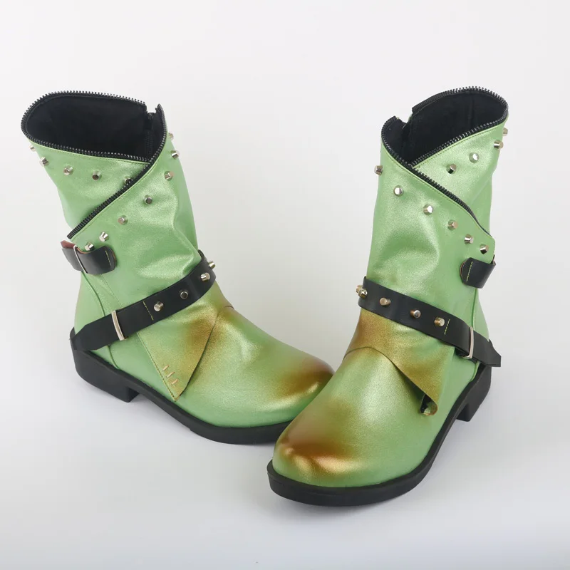 Новые женские ботинки; мотоботы; однотонные модные ботинки; осенние ботинки; большие размеры 34-43 - Цвет: Зеленый
