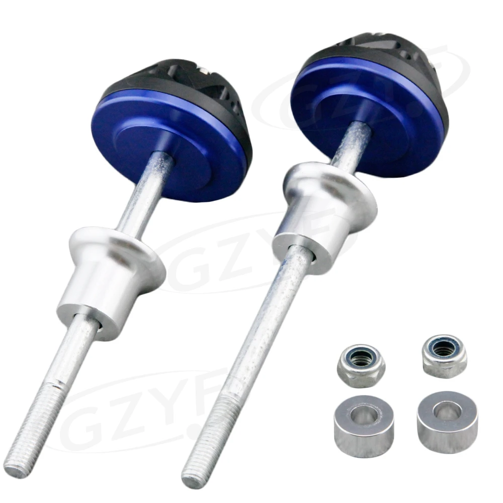 Для Kawasaki Z1000 2007 2008 2009 рамки ползунок аварии Защитный протектор CNC алюминиевый, для мотоцикла Запчасти - Цвет: Синий