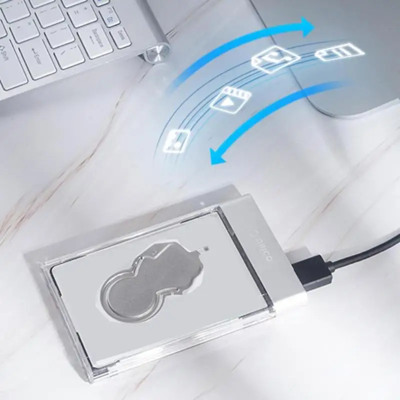 ORICO 2129U3 2,5 дюймовый Прозрачный чехол для жесткого диска SATA to USB3.0 корпус для жесткого диска внешний жесткий диск чехол для жесткого диска поддержка 4 ТБ