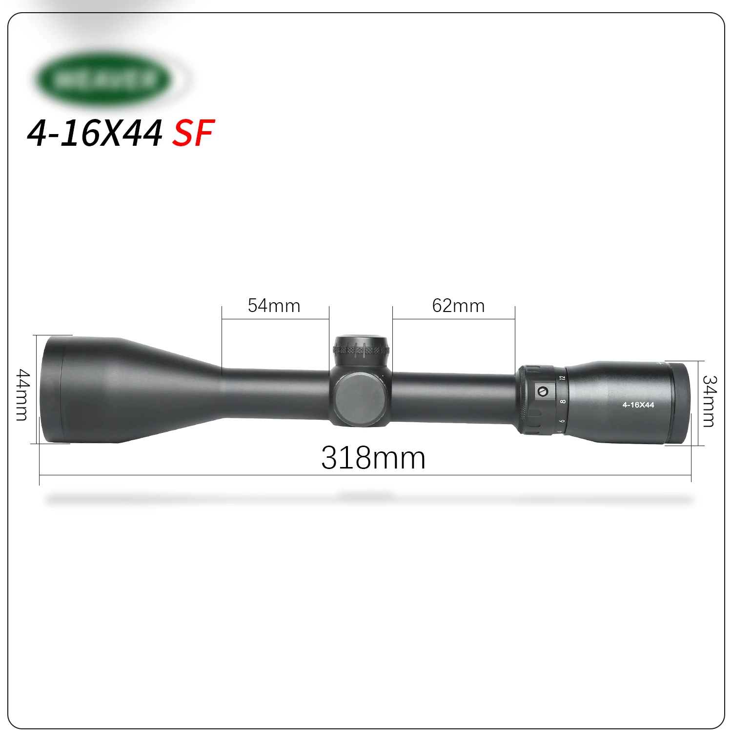 VVEAVER 4-16X44 Тактический прицел AirRifle sniper охотничья Оптика прицел стрельба ружье прицелы охотничий Пистолет Аксессуары
