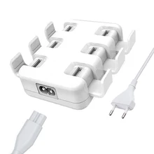 Все смартфоны Pad 5 V/8A 6 USB порт несколько настенное умное зарядное устройство адаптер быстрой зарядки ЕС/США штекер телефон USB зарядное устройство