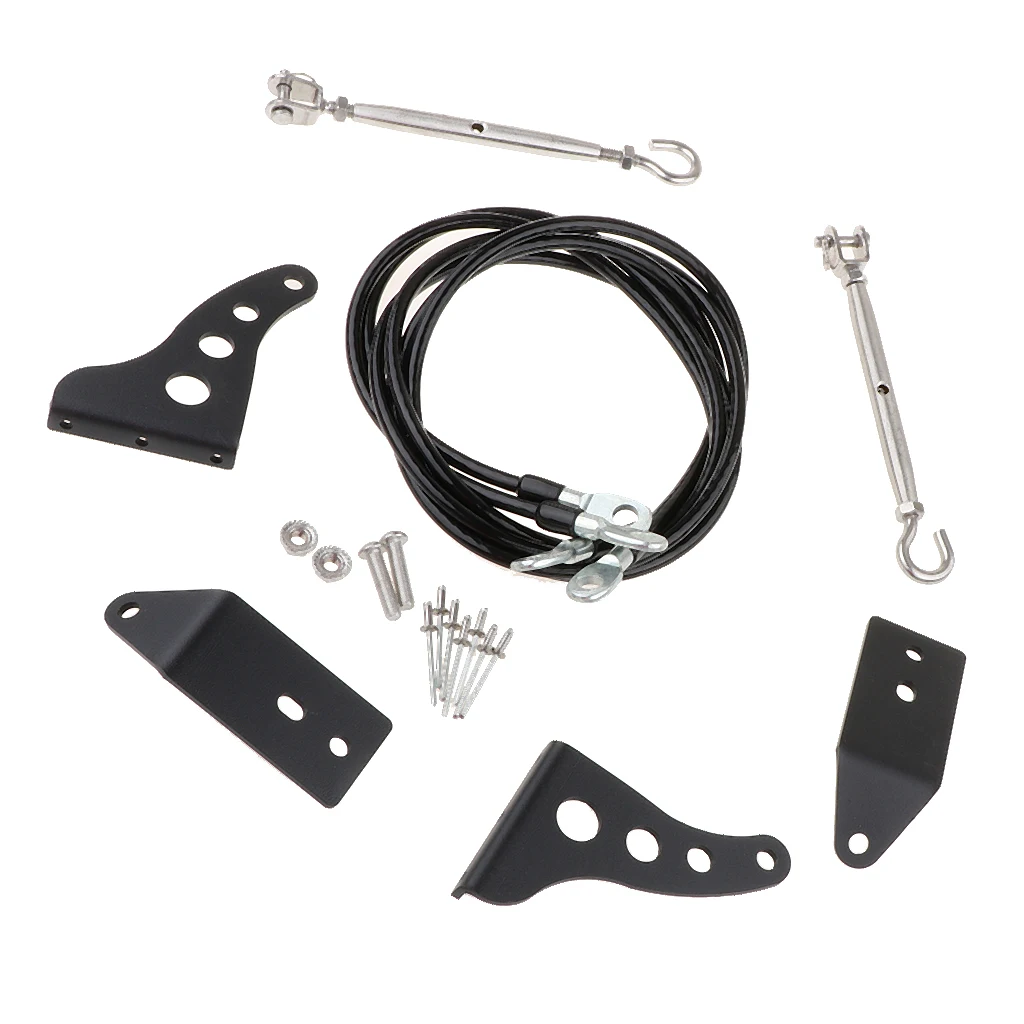 Черный болт на препятствие устранение веревки конечности Riser Kit для 07-17 Jeep Wrangler