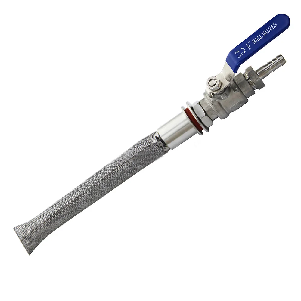 

Weldless Boil Kettle Ball Valve Bazooka Kit 12 Inch Kettle Screen 2 Pieces Ball Valve Outer Diameter 11mm Barb Homebrew Hardware