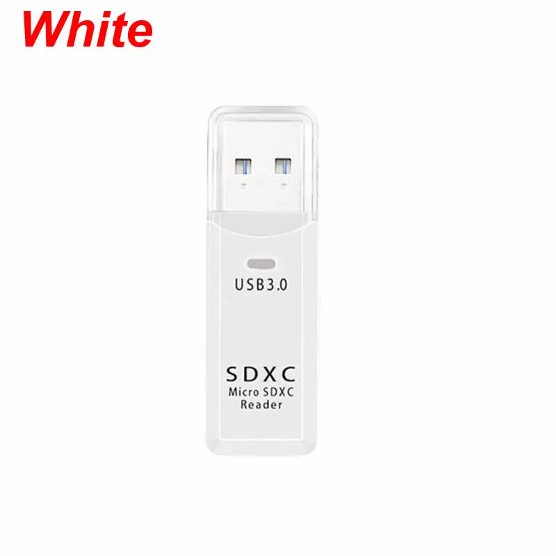 2в1 USB 3,0 высокоскоростной адаптер считыватель карт памяти Micro SD TF SD считыватель карт памяти для ПК ноутбука - Цвет: White