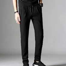 Мужские эластичные Повседневные Дышащие свободные спортивные брюки M88