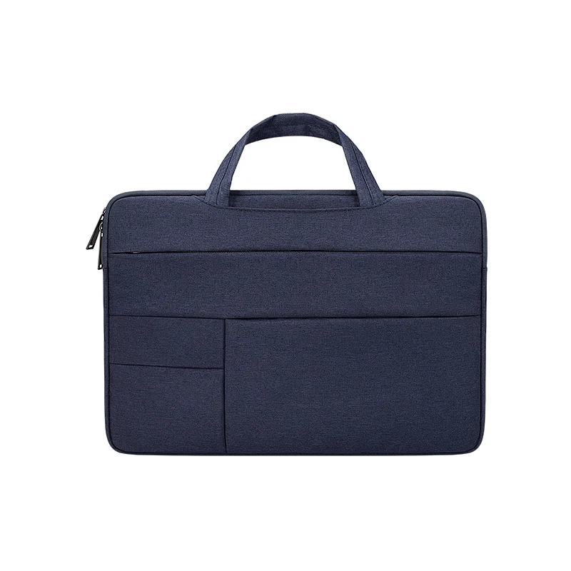 navy blue I Сумка для ноутбука 13,3, 15,6, 14 дюймов, водонепроницаемая сумка для ноутбука, рукав для Macbook Air Pro 13, 15, сумка через плечо для компьютера, портфель, сумка - Цвет: navy blue I