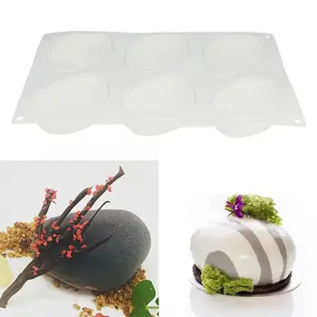

Pastry forms 6 Hole DIY Silicone Dessert Chocolate Mould for Cake Baking Mold Home Kitchen Cream Cakes