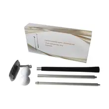 1 X клюшка для гольфа 2 X мяч для гольфа, клюшка для гольфа из цинкового сплава, портативная клюшка для гольфа, тренировочная клюшка для гольфа в помещениях, тренажер для внутреннего использования на открытом воздухе