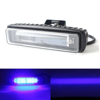 

4 Inch 30W Blue Line LED Forklift Truck Car Warning Lamp Safety Working Light Bar Warehouse Danger Area Light,10-80V Waterproof