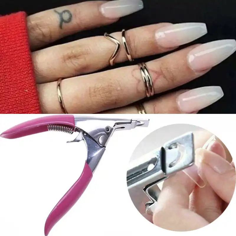 ステンレス鋼偽ネイルカッターネイルアートはさみアクリルフラットネイルクリッパー偽偽ネイルチップ爪バリカンマニキュアツール ヘアカッター バリカン Aliexpress