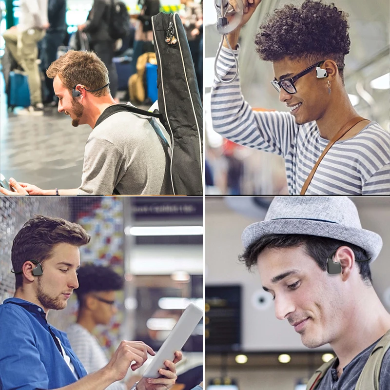R9 костной проводимости 5,0 Bluetooth наушники беспроводные наушники Handsfree наушники Спорт на открытом воздухе гарнитура с микрофоном для телефона