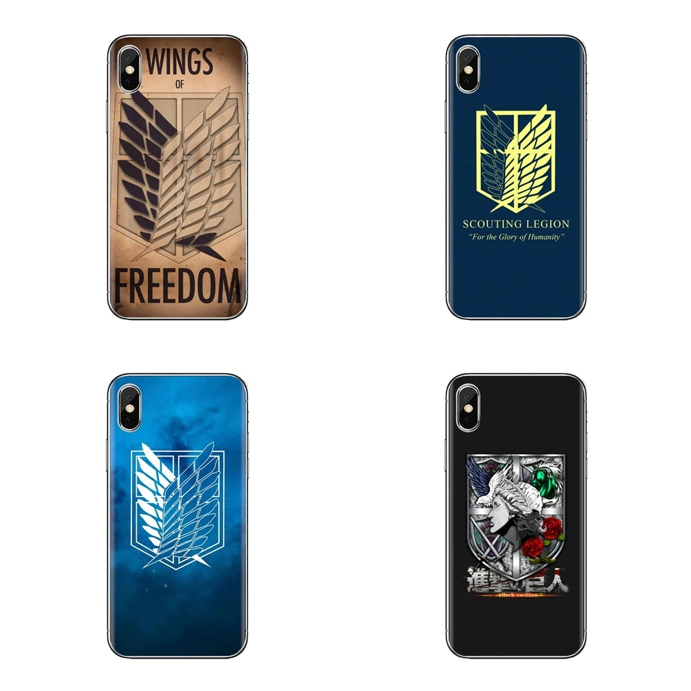Чехол для iPhone XS Max XR X 4 4s 5 5S 5C SE 6 6S 7 8 Plus samsung Galaxy J1 J3 J5 J7 A3 A5 TPU с логотипом Titan Wings Libert |