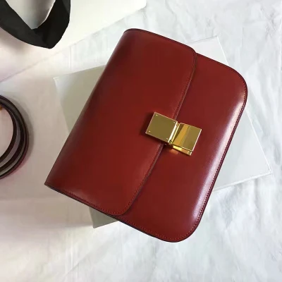 Bag Female New Famous Designer Diagonal Retro Tofu Bag High Quality Lock Small Square Bag Women Purse and Handbags - Цвет: burgundy