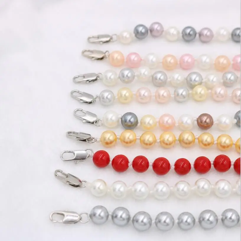 New 1009+ Natural atmosphere short shell pearl sweater chain wholesale