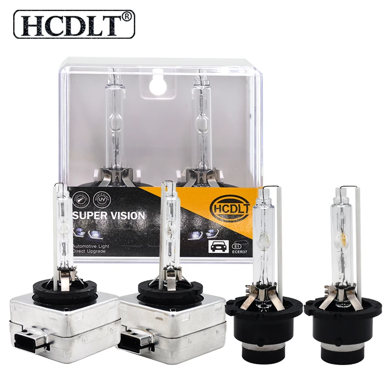 HIDLT 2PCS New OEM 35W D1S D2S D2R D3S D4S D4R Xenon HID Bulb 4300K 5000K 6000K 8000K 10000K HID Xenon Lamp D1S D2S Xenon Bulb