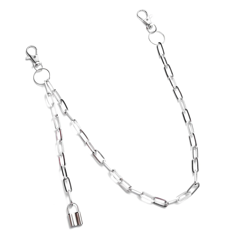 Keys Chain for pants belt women men keychain clip on chains for pants punk jeans hipster Hip Hop jewelry