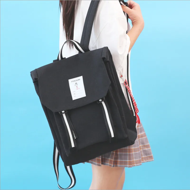 Брендовый модный рюкзак, женские холщовые рюкзаки для девочек-подростков, Большая вместительная женская сумка через плечо, Студенческая школьная сумка