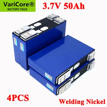 

4pcs VariCore 3.7V 50Ah Ternary lithium battery 50000mAh for 3s 12V 24V 10s 36V Electric bicycle batteries modification Nickel