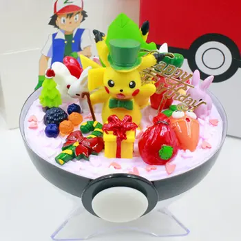 

Transparent Ball Pokeball Pikacu Charizard Squirtle Action Figure Toys With Light Room Decoration Gift For Kids Christmas Gifts