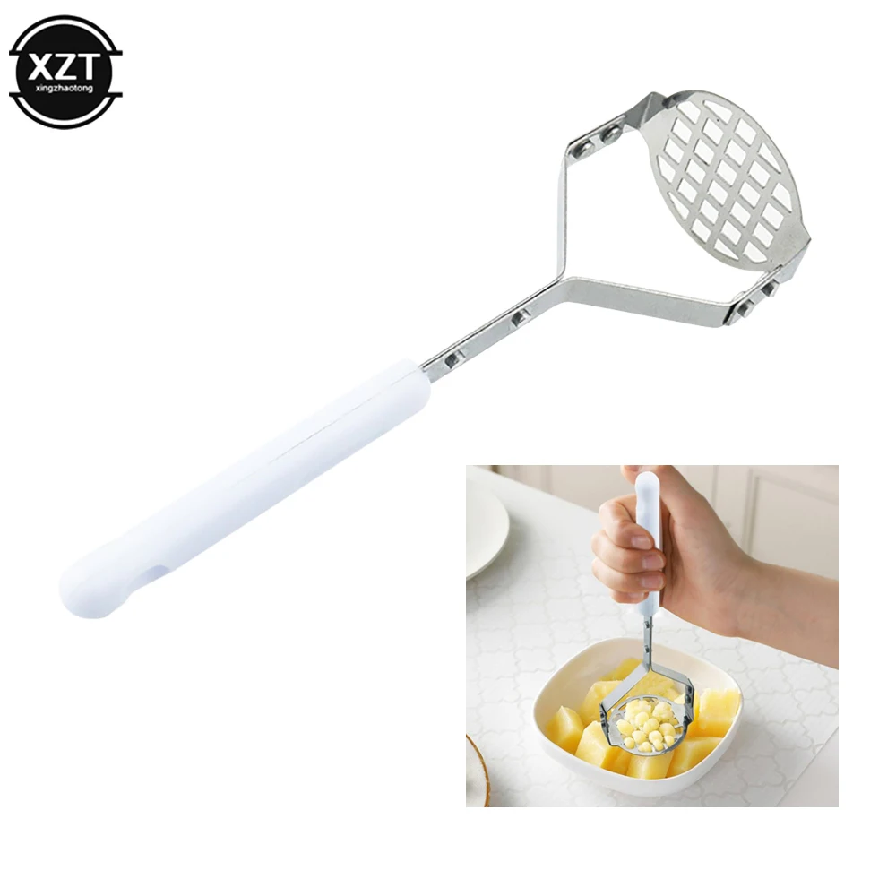 Potato Masher Stainless Steel Pressed Potato Ricer Puree Juice Maker Pusher Smooth Mashed Potatoes Crusher Fruit Kitchenware