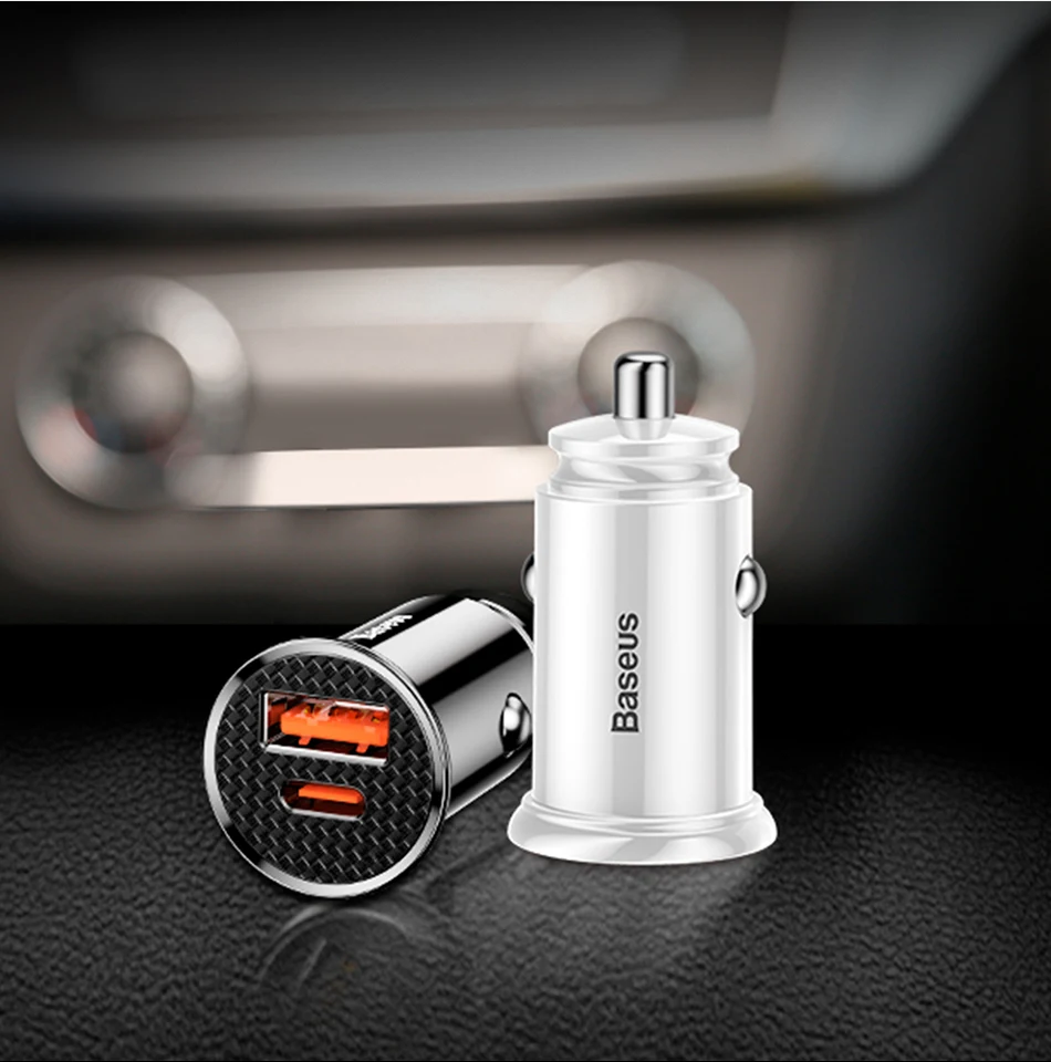 Автомобильное зарядное устройство Baseus с двумя usb-портами, 5 А, быстрая зарядка, 2 порта, USB, 12-24 В, автомобильное зарядное устройство, прикуриватель для автомобильного usb-зарядного устройства, адаптер питания
