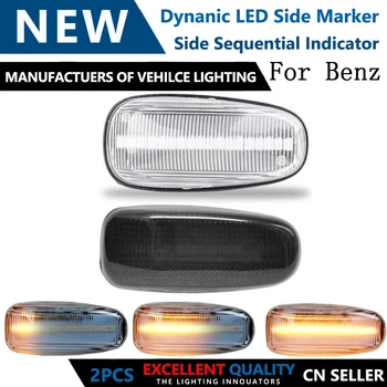 

2Pcs LED Side Marker lamp Turn signal light Repeater lights For Mercedes Benz W163 W210 W638 CLK320 430 500 R129 R170 R171 W638