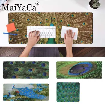 

MaiYaCa Vintage Cool Pretty Peacock feather Scenery Laptop Computer Mousepad gaming mouse pad free mouse pad for dota2 lol cs
