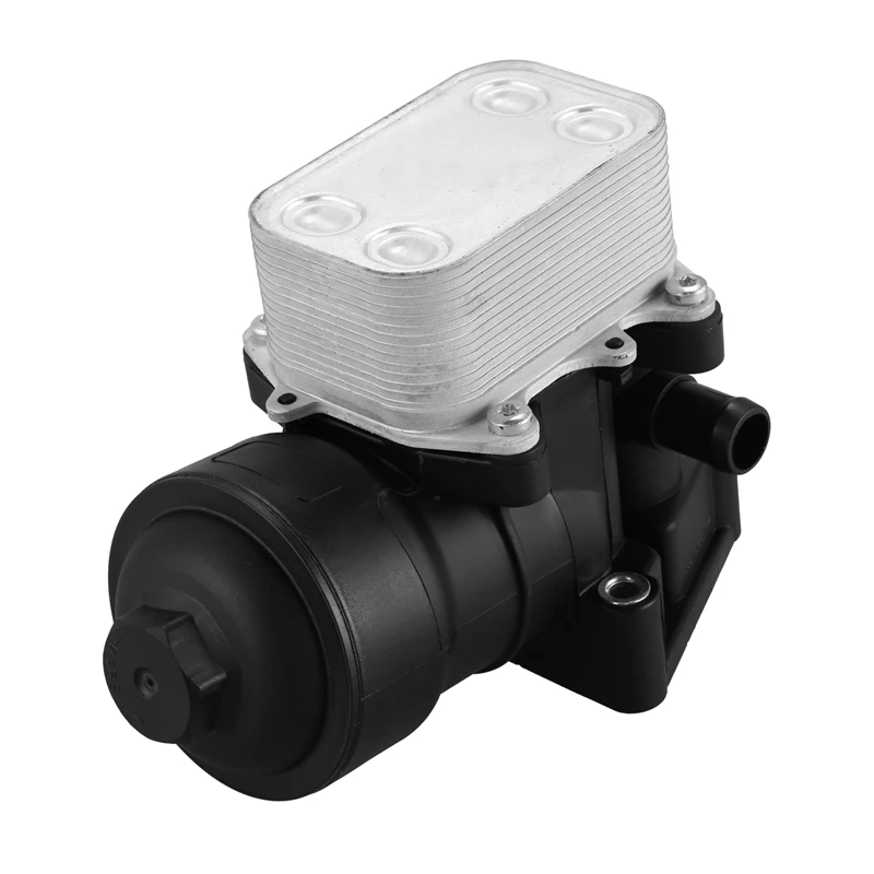 Корпус масляного фильтра и охладитель черный подходит для 03L 115 389 B/C/G/H масляный фильтр в сборе для AUDI A3 A4 для-VW SEAT Golf Passat SKODA 1,6