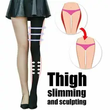 2 Size Down Compression Pantyhose Legs Shaper Pants Slimming Shape Women Tights