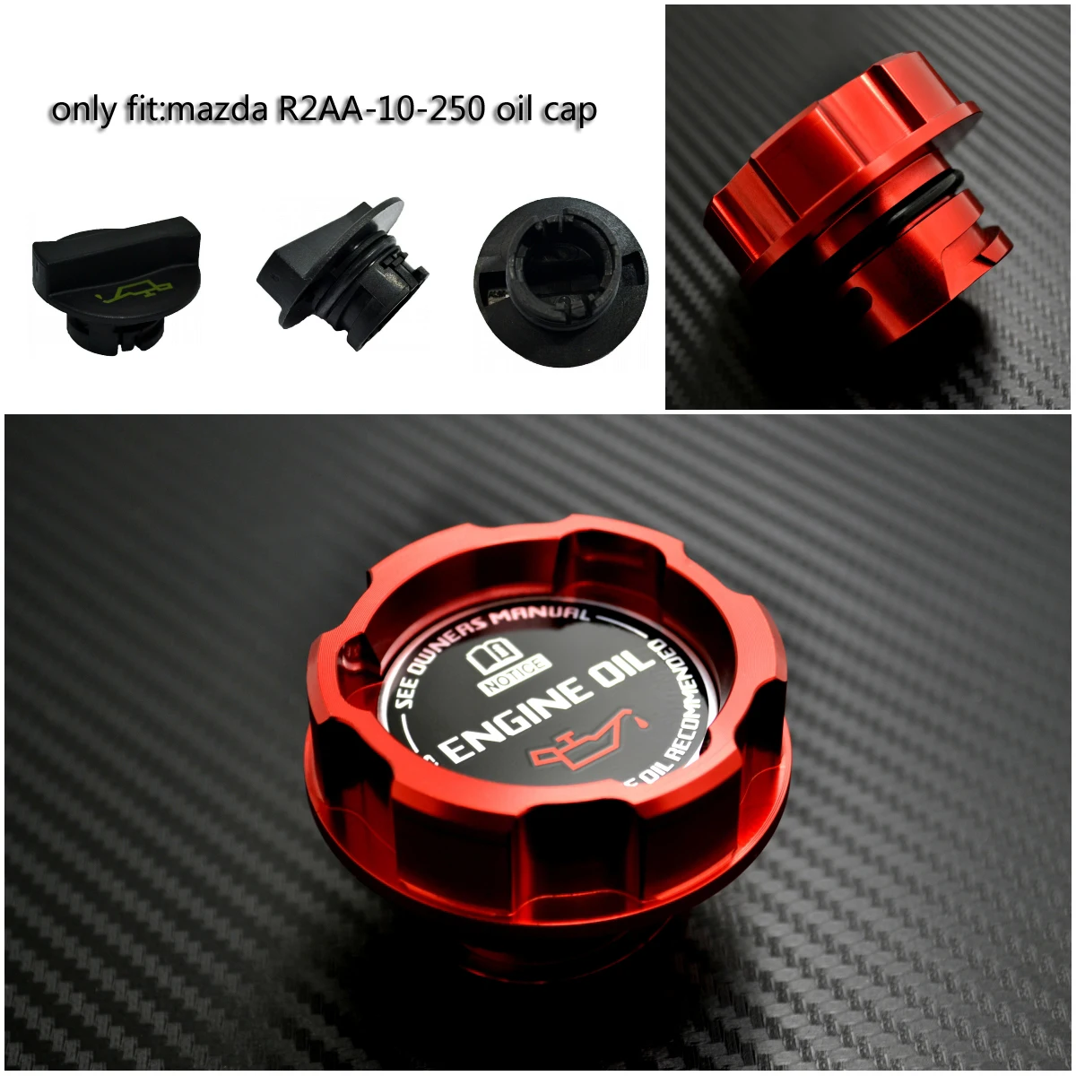 Красный Алюминий моторное масло Кепки для MAZDA MAZDASPEED MAZDA 2, MAZDA 3 Axela Mazda 6 Atenza Mazda 5 новых CX-5 CX-7