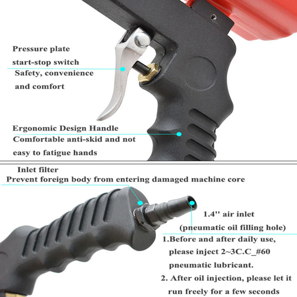 90psi гравитационный Пескоструйный распылитель миниатюрный пневматический Пескоструйная Машина ржавчины взрывное устройство Регулируемый домашний DIY инструмент