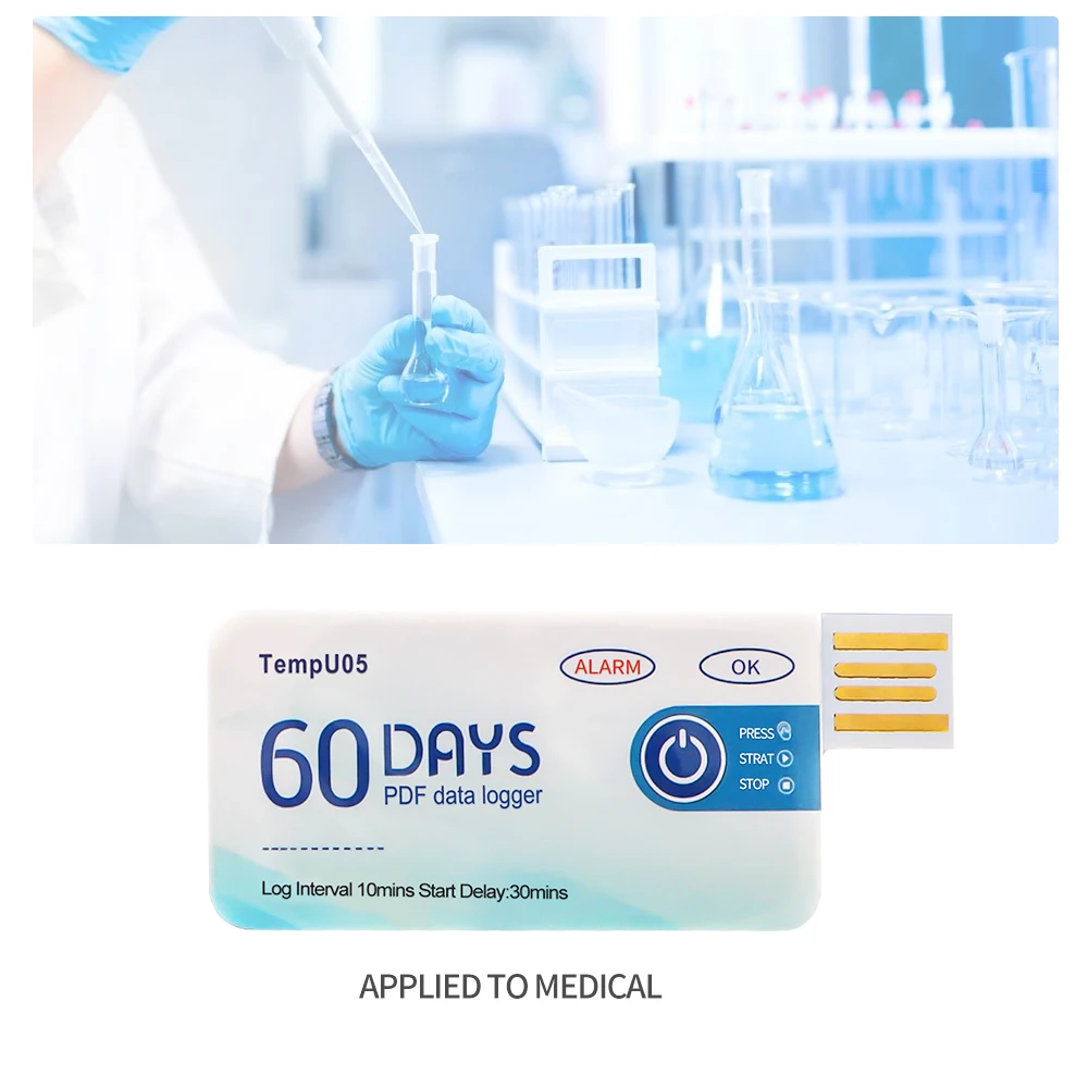 Registratore Di Temperatura Monouso - Data Logger Per Alimenti E Farmaci Con Report PDF