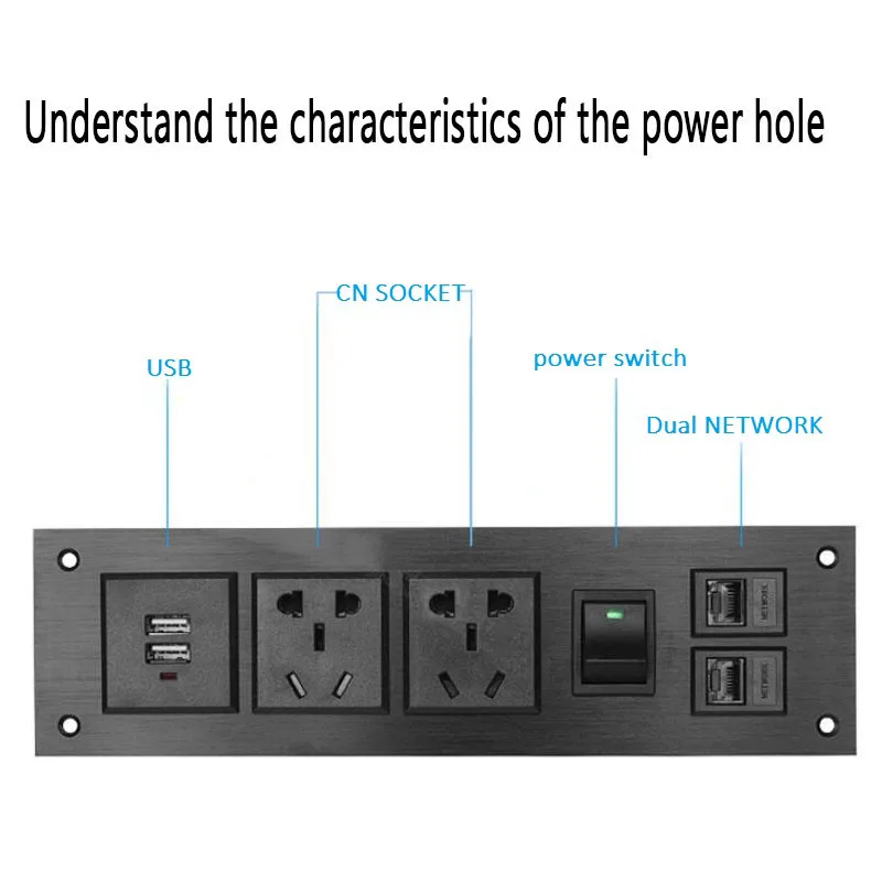 Розетка сетевая мультимедийная для офиса переключатель с выключателем ВКЛ./ВЫКЛ.