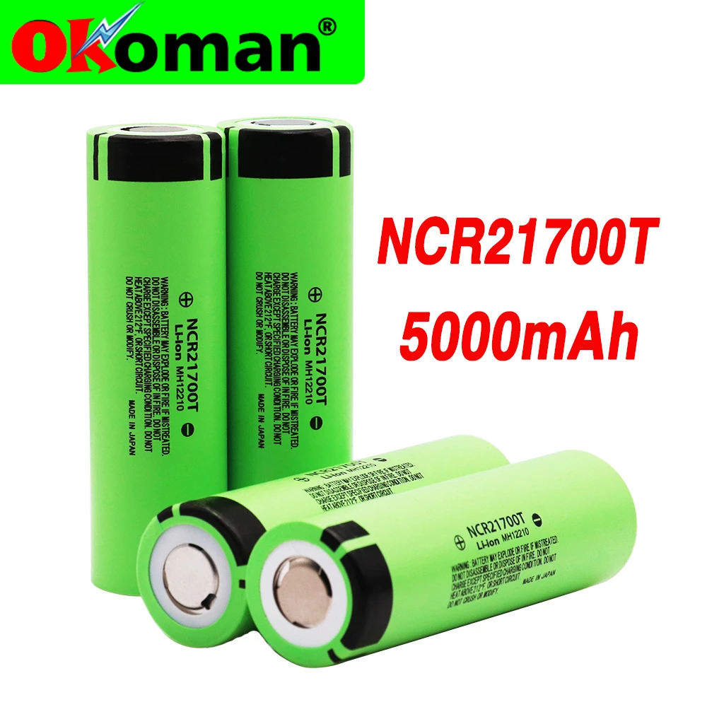 2021 High Capacity 21700 Battery Rechargeable NCR 21700 5000mAh Flat Top Rechargeable  Li ion Battery For Electronic Cigarette|Replacement Batteries| - AliExpress