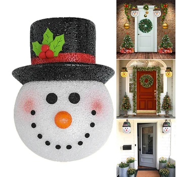 

Christmas Decorations Snowman Porch Light Cover Outdoor Porch Light Decor Fits Standard Outdoor Lighting HYD88