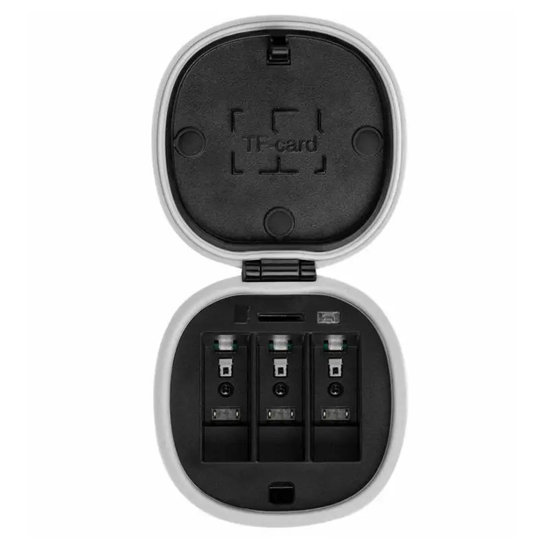 Новинка, 3 слота, силиконовое водонепроницаемое зарядное устройство, зарядная коробка, аккумулятор и tf-карты, чехол для GoPro Hero 8 Hero 7 6 5, черная батарея