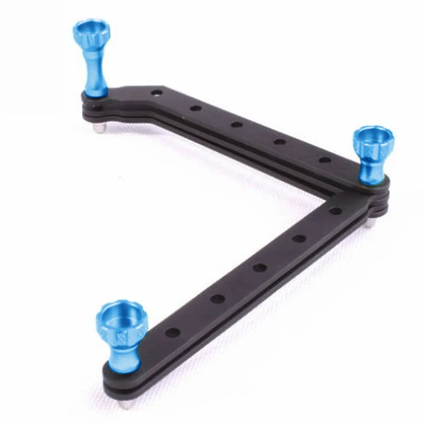 CNC подвергая механической обработке Алюминий сплав удлинитель с винтами для экшн-камеры Gopro 5/4/3 Hero3 для xiaoyi для Gitup Камера аксессуары