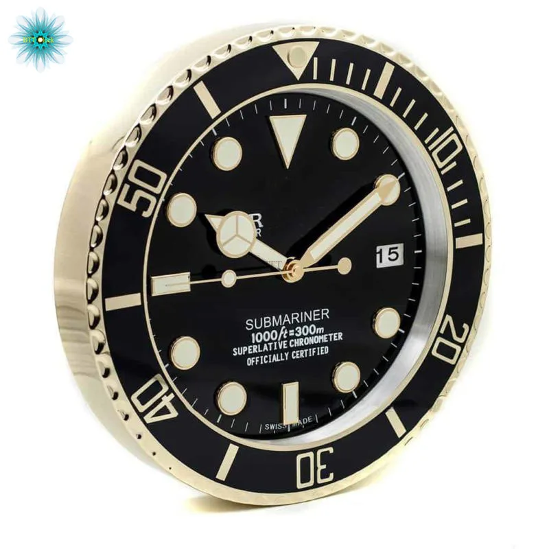 Настенные часы SUBMARINER STYLE GOLD RL49 декорация настенные часы в форме с бриллиантовым циферблатом